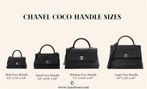 Chanel coco handle size